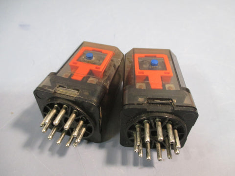Lot of (2) Schrack RL 371024 Relay 24V CADB14D10/24