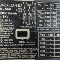 Telemecanique GV2M04 Motor Circuit Breaker GV2M04 021083 0.400.63A