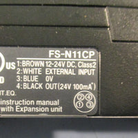 Keyence FSN11CP Sensor Amplifier 100 MA 1224 VDC M8 Connector