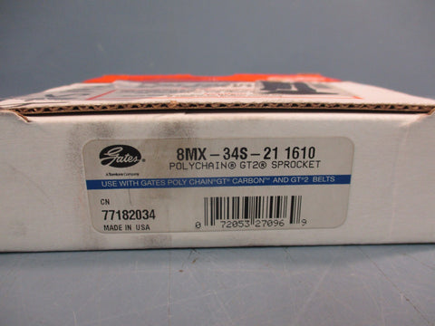 Gates 8MX-34S-21 Poly Chain GT2 Sprocket 1610 77182034
