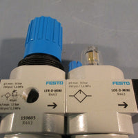 Festo FRC-1/4-D-MINI 159605 Air Preparation Combination Service Unit, 40 Micron
