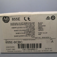 Allen Bradley 1/2 NPT Surface Lighting Base & Cap Series A 855EBCBC
