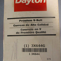 Dayton 3X644G Premium VBelt B78 21/32" Top Width 81" Long (Lot of 3)