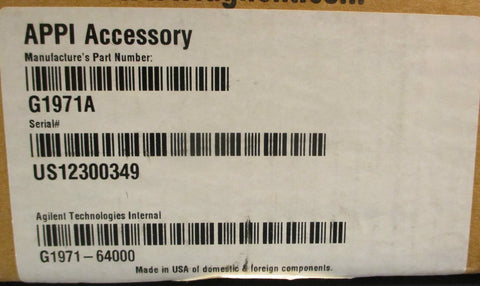 Agilent G1971A APPI Ion Source for LMCS MSD Mass Spectrometer G1971-64000