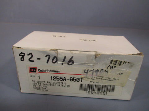 CUTLER-HAMMER PHOTOELECTRIC THRU-BEAM DETECTOR 100 FT SER. A1  1255A-6501