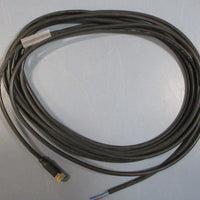 (Lot of 7) Nordson 1100687 3Wire Solenoid Cable, M8, 5 Meters Long, 24VDC