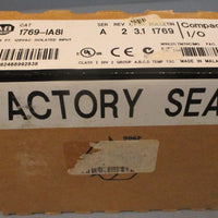 Allen Bradley 1769IA8I Ser A Rev 2 8 Pt 120VAC Isolated Input Module Sealed