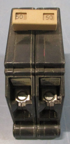 (Lot of 2) Cutler Hammer CH250 Circuit Breaker 2Pole, 120/240VAC, 50A