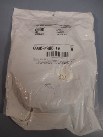 ALLEN BRADLEY QD CORDSET FEMALE STRAIGHT 4 PIN SERIES B 889D-F4BC-10