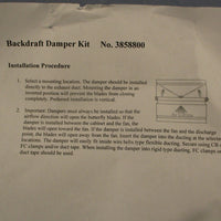 Fantech Systemair co RSK 10 Backdraft Damper 10" Dia 411116 RSK Series