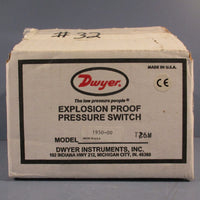 Dwyer Instruments Ser 1950 1950002F Integral Explosion Proof Pressure Switch