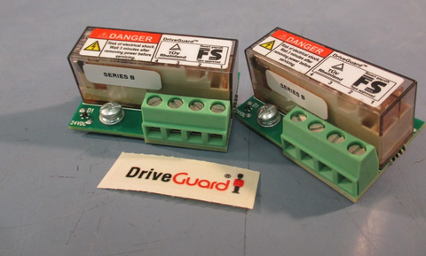 Lot of 2 Rockwell Automation 319280-A02 319281-B04 DriveGuard 24VDC Safety Relay