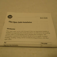 Allen-Bradley Fiber Optic Cable 195591-Q02 Ser. C NEW LOT OF TWO