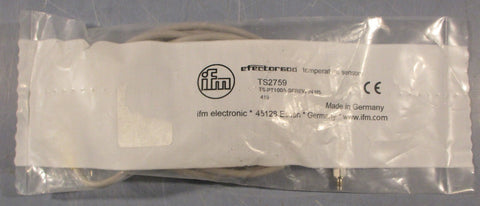 IFM Efector 600 Temperature Sensor TS2759 TSPT100AScrewIN M5