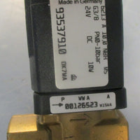 Burkert 6213 A 10 2/2-Way Diaphragm Solenoid Valve 9357910 24VDC 0-145 PSI