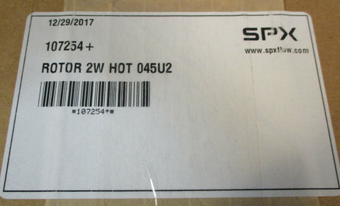 SPX 107254+ Pump Rotor 2W HOT 045U2 13/8" Keyed Bore NIB