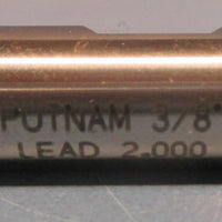 Putnam 3/8" Lead 2.000 Cobalt 4 Flute, 7/8" LOC End Mill NIB
