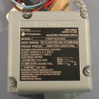 ITT NeoDyn 100P44C6A Adjustable Pressure Switch 50 to 300 PSIG 125VDC 250VAC