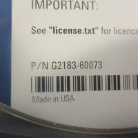 Agilent Technologies G218360073/60074/60072 ChemStation Plus Software