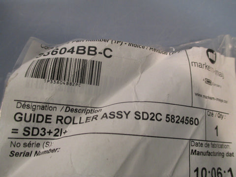 Markem Guide Roller Assembly 33604.BBC 3.53" Long