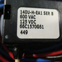 AllenBradley 140UHEA1 SER B Circuit Breaker Auxiliary Contact 600 VAC 125 VDC