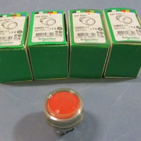 (Lot of 4) Schneider Electric ZB4BPA4 Red Push Button 096654