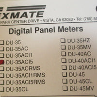 Texmate DU35AC15 Digital Panel Meter 100120VAC Red LED 50/60Hz
