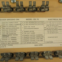 Cleaver Brooks 8332290 Computerized Burner Control Model CB 70 With Amplifier