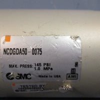 SMC DoubleActing Round Body Pneumatic Cylinder 145 psi, 1.0 MPa NCDGDA500075