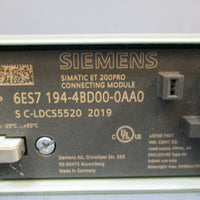 Siemens Simatic ET 200 Pro Connecting Module 6ES7 1944BD000AA0