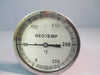 Reotemp Thermometer Temperature Gauge 0-250f  9" Stem JJ0901F47PY-ST