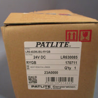 Patlite LED Stack Stack Control Light 24VDC, 4 Colors LR6402WJBURYGB