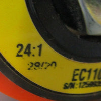 Interroll Rollerdrive EC110 Roller, 24V 24:1 7/16" Hex Head 8.E13.P44.H1A33.18