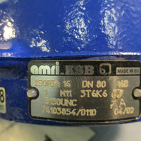 Amri KSB Steel Wafer Butterfly Valve Isoria 16 3T6K6 3" 240LB CS Body, Manual
