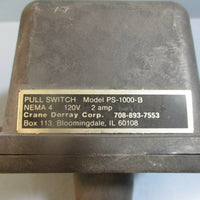 Crane Dorray Corp. Pull Switch PS-1000-B NEMA 4 120V 2amp NWOB