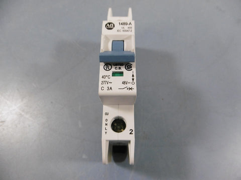 Allen Bradley 1489A1C030 277V 1 Pole C 3A Circuit Breaker