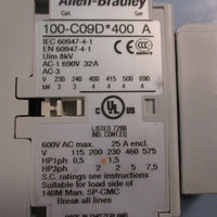 Allen Bradley 100SC09DJ404C Safety Contactor Ser A 600VAC 25A Lot of 2