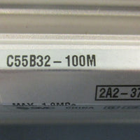 SMC C55B32100M ISO Compact Cylinder 1.0MPa Max 32mm Bore 100mm Stroke