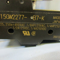 Omron Z15GW2277 Roller Limit Switch LOT OF 7