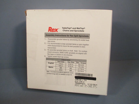 Rexnord Split Sprocket 10028521 NS150032T 11/2IN S_PA