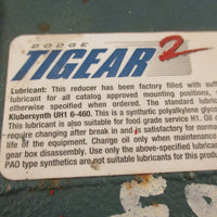Dodge Tigear MR94765 Gear Reducer 30:1 Ratio 802LB-IN 0.99HP 1750RPM