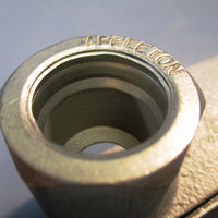 Appleton Unilet 1/2" LRL50NM Form 35 Conduit Body w/ cover and 2 fitting nuts