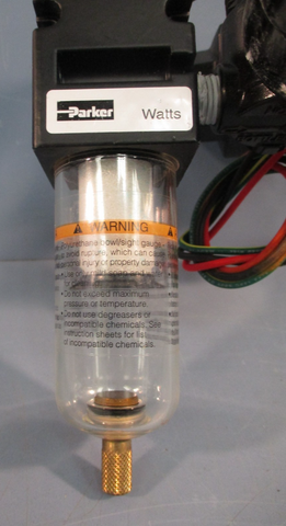 PARKER SOLENOID AND REGULATOR ASSEMBLY w/160 PSI GAUGE ASSY-SOL-REG