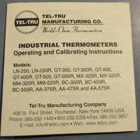 Tel Tru Thermometer BC35OR 1/2" Npt 15" Stem 0/250 Fc Adj Angle