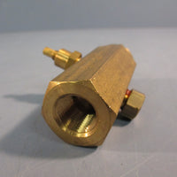 Detroit Fluid Prod. PneuTrol F25B Flow Valve, Brass, 3/8" Fnpt Ports