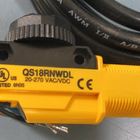 Banner Engineering World Beam Proximity Sensor 79595 QS18RNWDL 20270VAC/VDC NIB