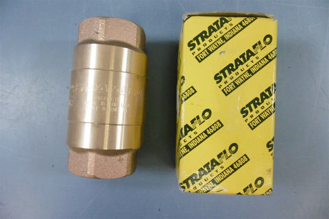 NIB Strataflo 400lb 1-1/4” Brass Check Valve  No.375