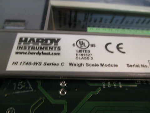 HARDY INSTRUMENTS WEIGH SCALE MODULE Series C HI 1746-WS