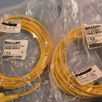LOT OF 2 BALLUFF ELECTRICAL SENSOR CABLE C21BE300VY150F 250V, 22AWG 3PIN