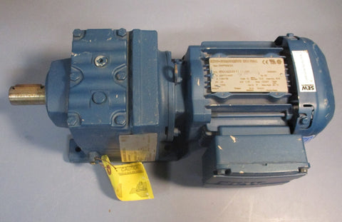 Sew Eurodrive R37DRS71S4/DH Gear Motor 0.5 HP 39.17:1 Ratio 43 RPM Out 716 InLb